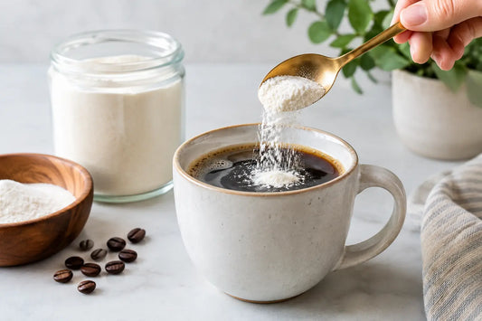 Kollagenpulver in Kaffee einrühren: richtig